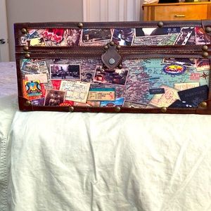 I decorative trunk for storage of special items.